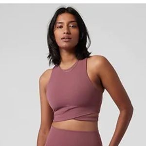 Athleta Conscious Cut D-DD SP mauve sports bra